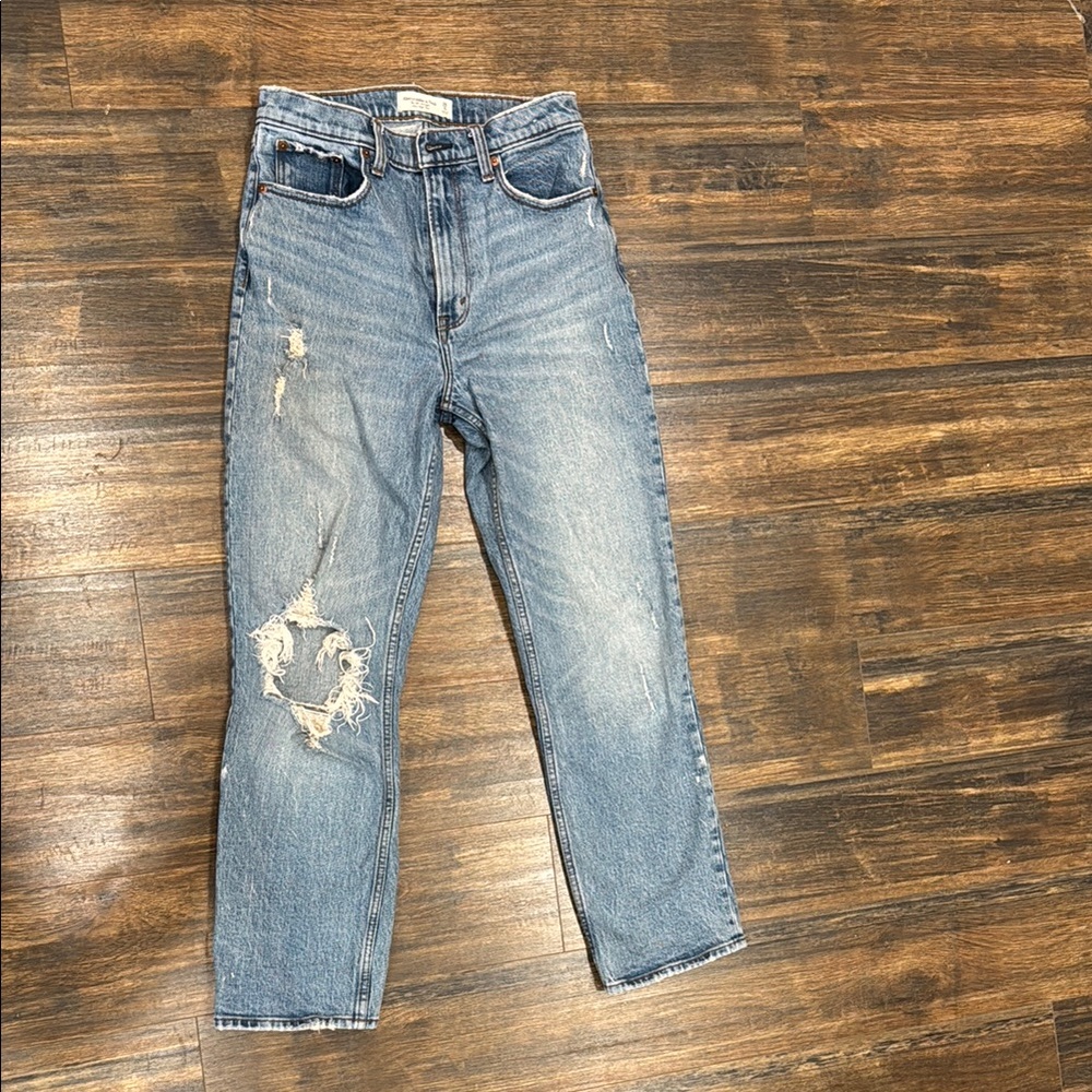 Abercrombie & Fitch the 90s straight ultra high rise Jeans 28/6